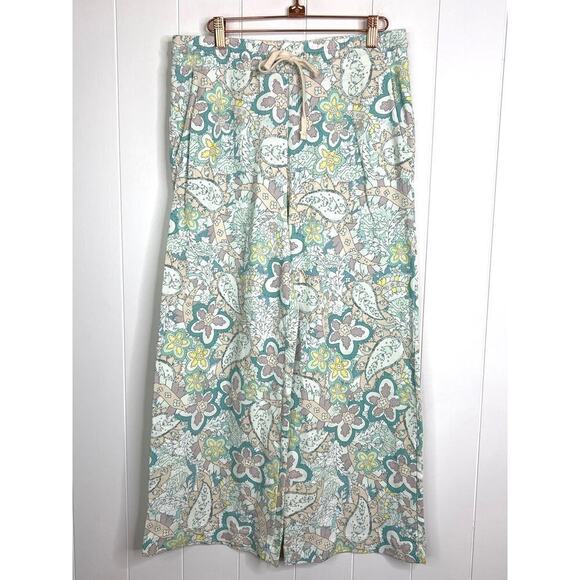 NWT Sundry Paisley Flare Pants Size Large/3 - Picture 2 of 9